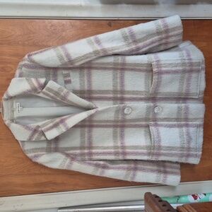 For Love & Lemons Oversized Plaid Knit Blazer M